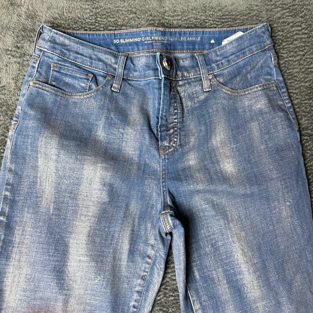 SO Size 10R Slimming Girliend Slim‎ Leg Ankle Jeans Distressed Wash